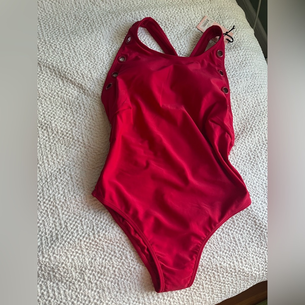 Juicy Couture Red One Piece Swimsuit